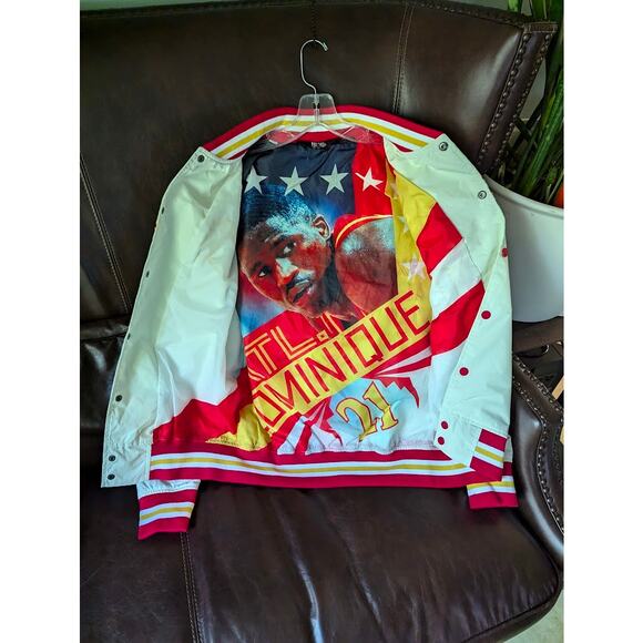 Roots of Fight Dominique Wilkins Atlanta #21 Stadium Jacket - Picture 2 of 3